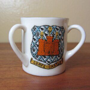 W.H. Goss crested heraldry china vintage Corfe Castle (GC065 Grace)